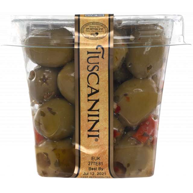 Tuscanini Spicy Pimiento Stuffed Olives 8.5 Oz-PK730187