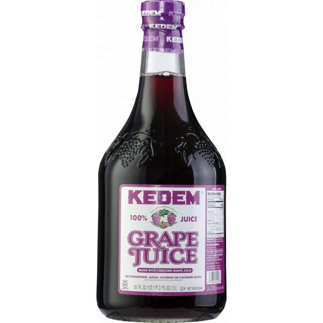 Kedem Concord Grape Juice, Not Mevushal 50 Oz-PK100110