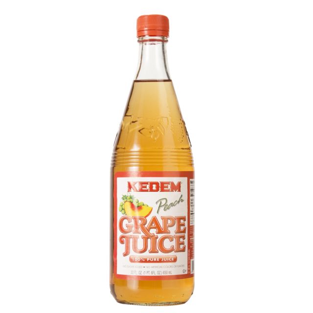 Kedem Peach Grape Juice 22 Oz-208-316-16
