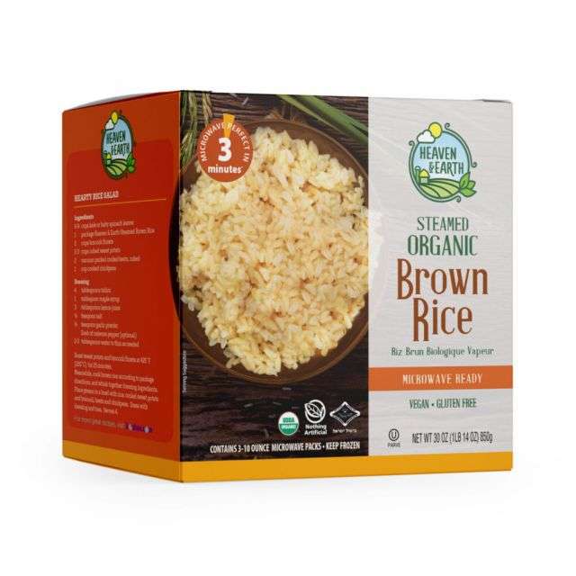 Heaven & Earth Organic Brown Rice 30 Oz-PK760251