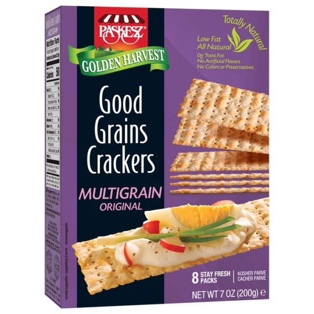 Paskesz Good Grains Crackers Multigrain Original 7 Oz-121-317-39