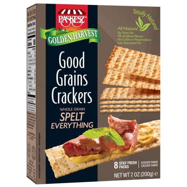 Paskesz Good Grains Crackers Spelt Everything 7 Oz-121-317-41