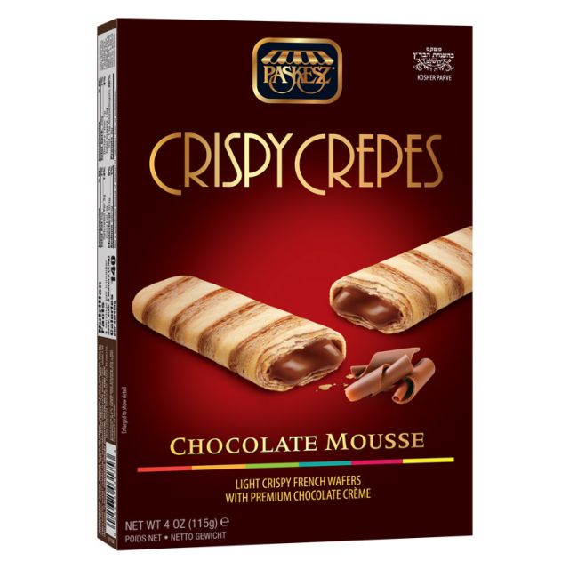 Paskesz Crispy Crepes Chocolate Mousse 4 Oz-121-302-37