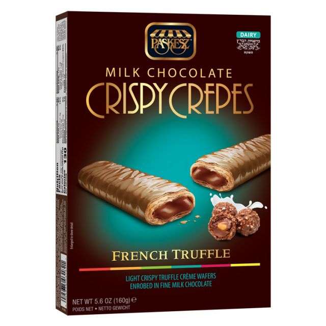 Paskesz Milk Chocolate Crispy Crepes French Truffle 5.6 Oz-PP03182