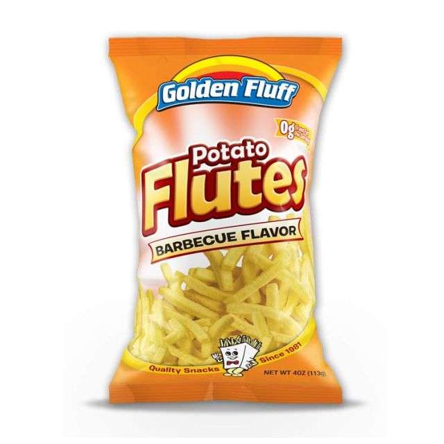 Golden Fluff Large Potato Flutes Bbq 4 Oz-121-356-04