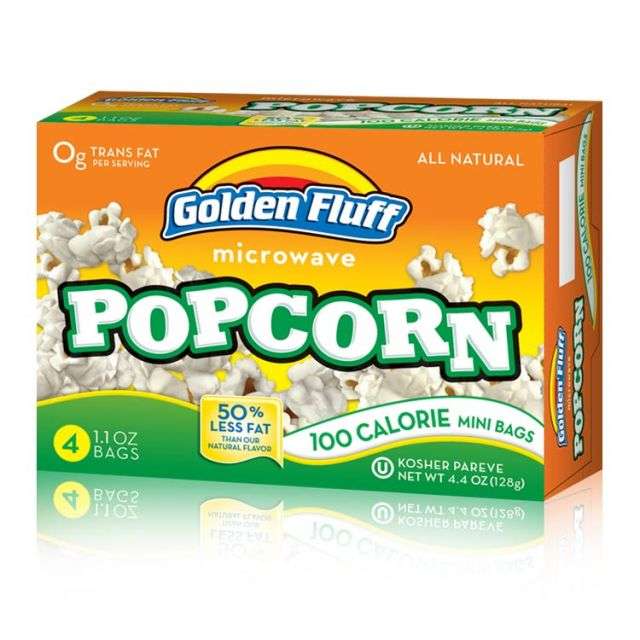 Golden Fluff Microwave Popcorn 100 Calorie Popcorn 4.4 Oz-PP07121