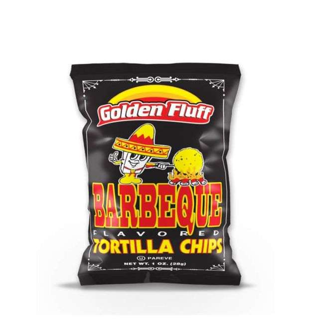 Golden Fluff Small Tortilla Chips Bbq 1 Oz-121-353-04