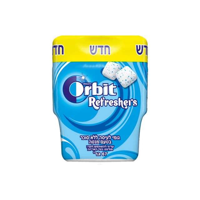 Orbit Refreshers Peppermint Gum Jar 2.34 Oz-PP25174