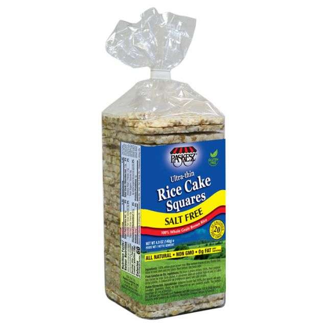 Paskesz Rice Cake Squares – Salt Free 4.9 Oz-PP01500