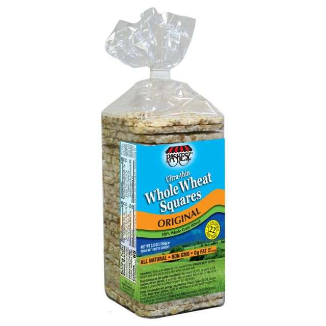 Paskesz Whole Wheat Squares Original 5.5 Oz-PP01515