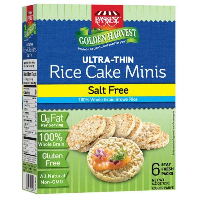 Paskesz Rice Cakes Minis Salt Free 4.2 Oz-PP01520
