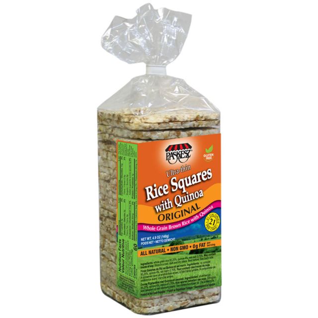 Paskesz Rice & Quinoa Squares Original 4.9 Oz-121-361-34
