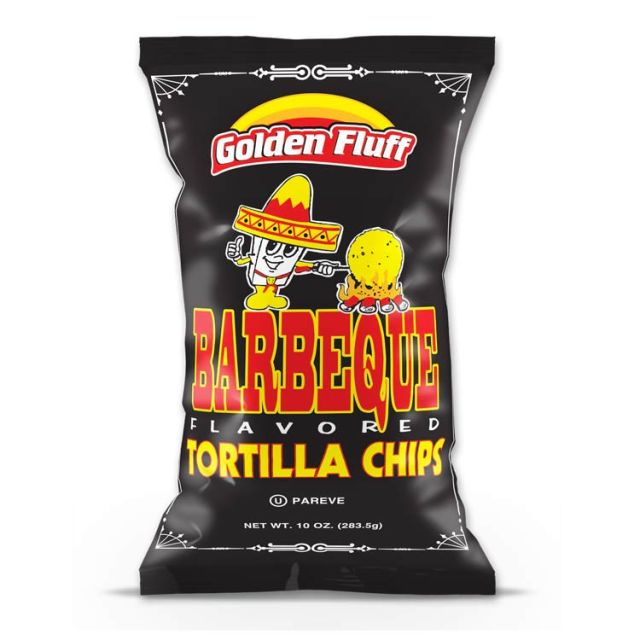 Golden Fluff Large Bbq Tortilla Chips 10 Oz-121-353-08