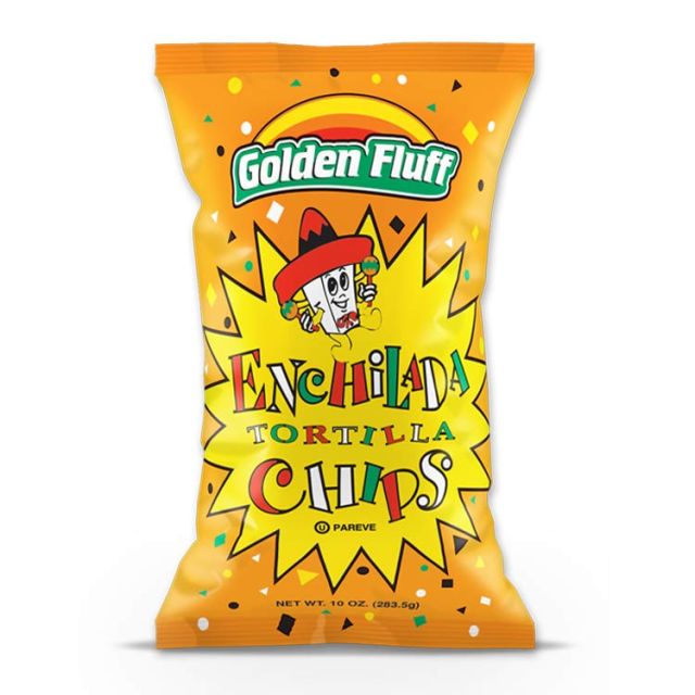 Golden Fluff Large Enchilada Tortilla Chips 10 Oz-121-353-10