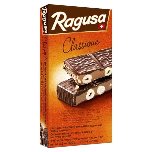 Ragusa Classique Chocolate filled with praline and whole hazelnuts 3.5 Oz-121-301-80
