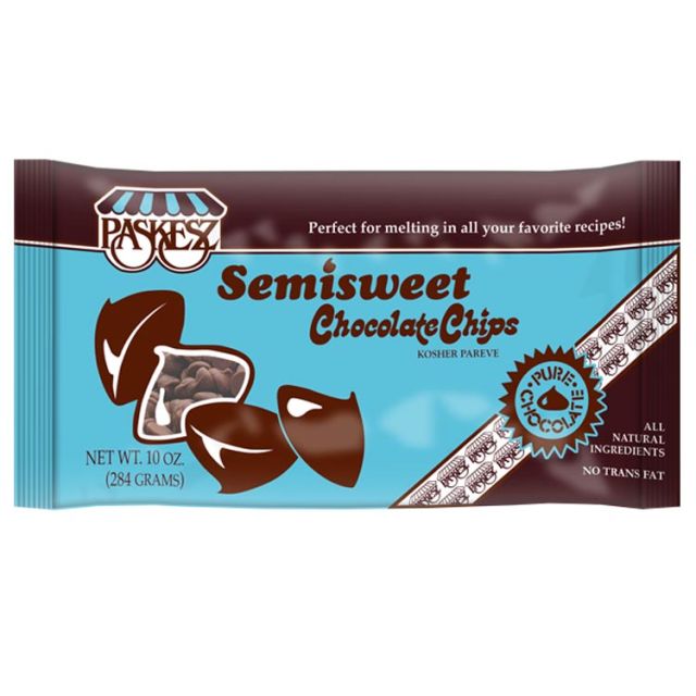 Paskesz Semisweet Chocolate Chips 10 Oz-04-226-11