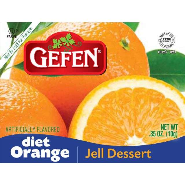 Gefen Diet Orange Orange Jell Dessert 0.35 oz-PK306223