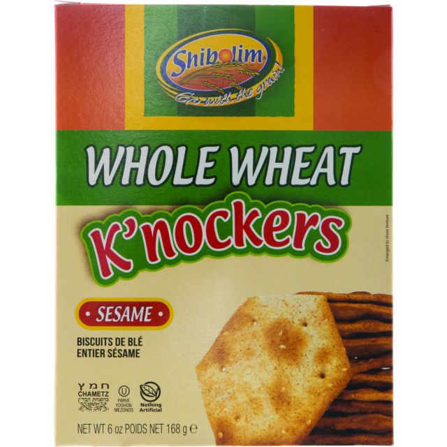 Shibolim Crackers Whole Wheat Sesame Knockers 6 Oz-121-317-44