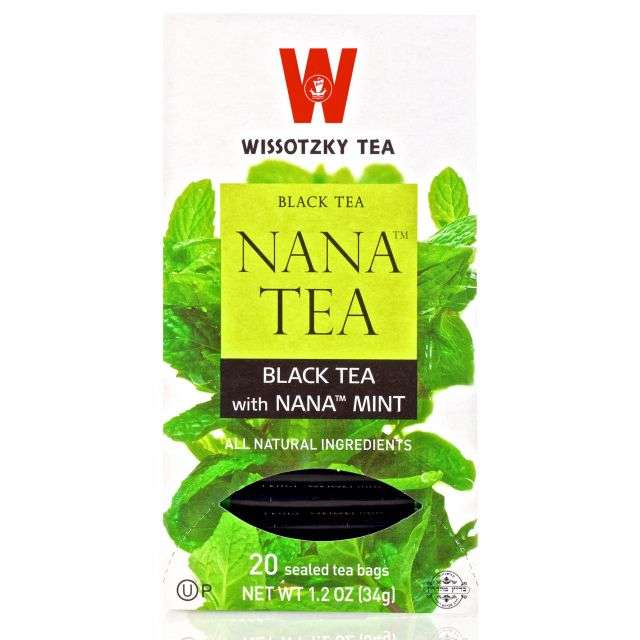 Wissotzky Nana Tea - Black Tea with Nana Mint - 20 bags 1.2 Oz-PK260174