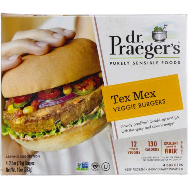 Dr. Praegers Tex Mex Veggie Burgers 10 Oz-313-749-01