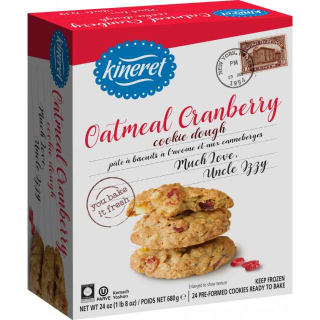 Kineret Frozen Oatmeal Cranberry Cookie Dough 24 Oz-KP955253