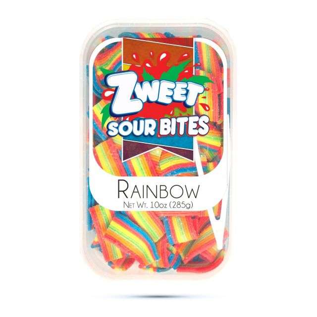 Zweet Sour Bites Rainbow 10 Oz-GP108-250