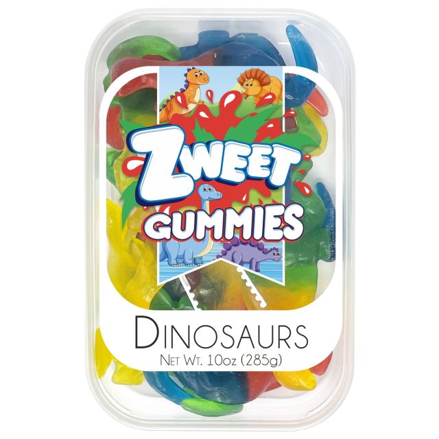 Zweet Gummy Dinosaurs 10 Oz-121-354-36