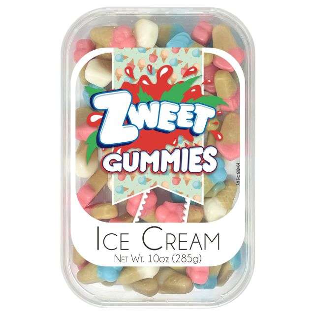 Zweet Gummy Ice Cream Cones 10 Oz-121-354-41