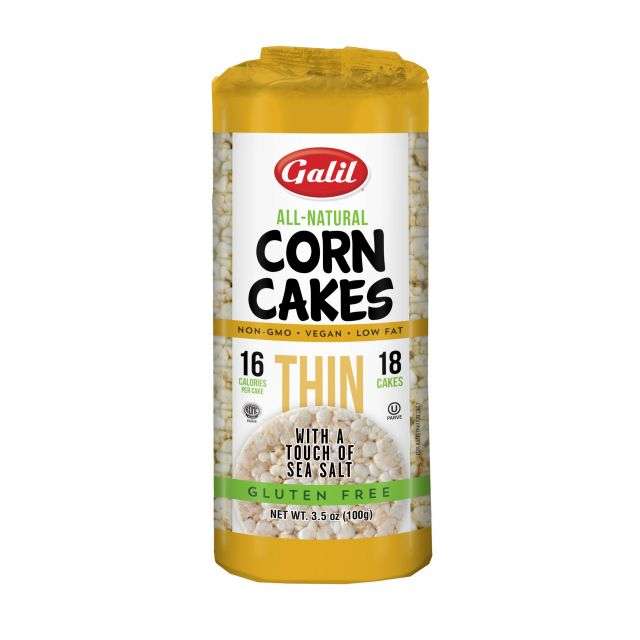 Galil Thin Corn Cakes Round Salt 3.5 Oz-GP121-431
