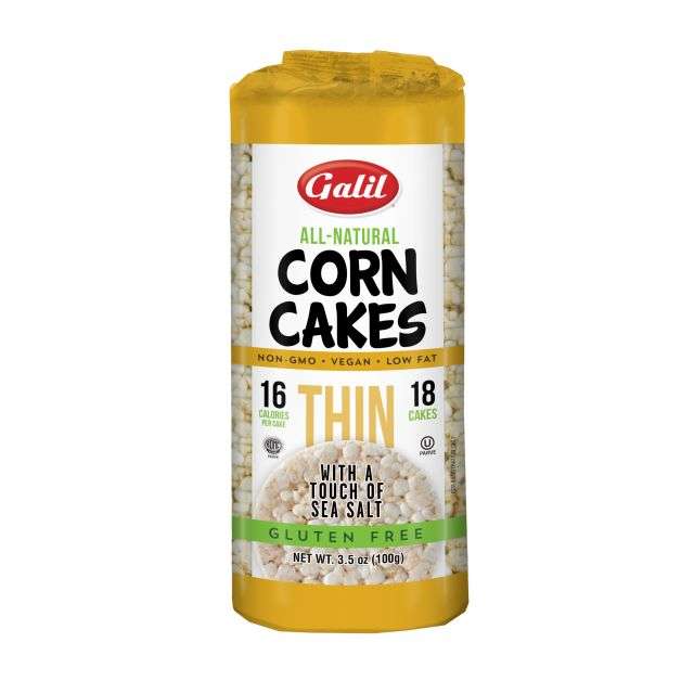Galil Thin Corn Cakes Round Salt 3.5 Oz-121-361-37