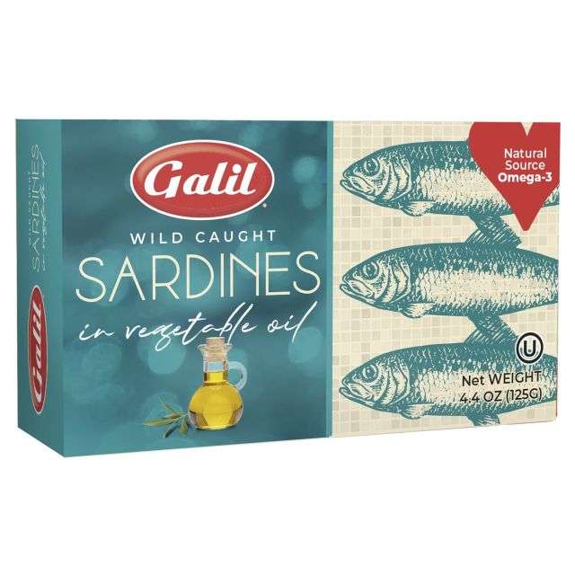 Galil Sardines In Vegetable Oil 4.4 Oz-04-362-02