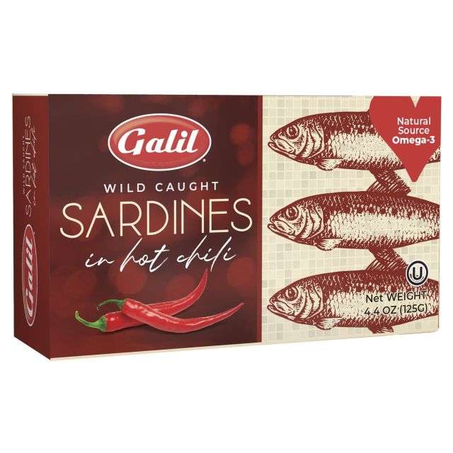 Galil Sardines In Hot Chili Sauce 4.4 Oz-04-362-03