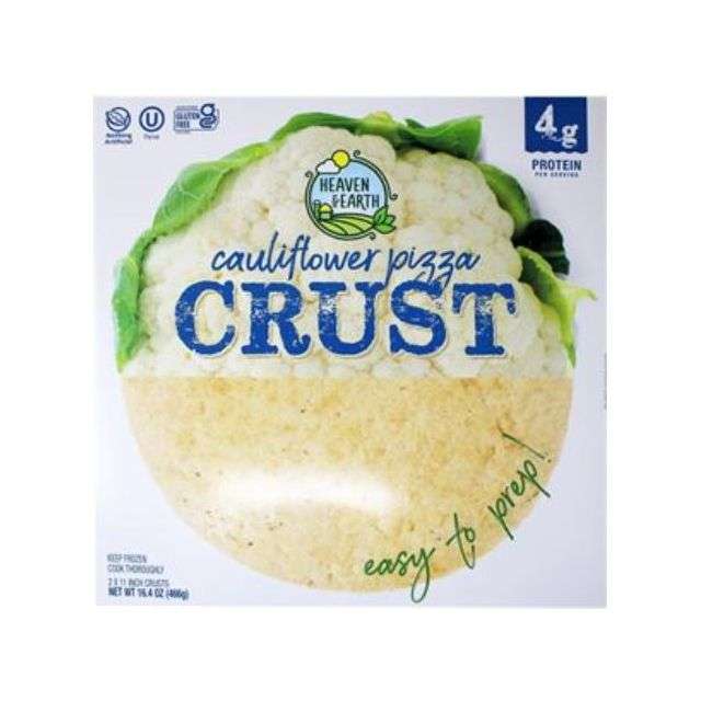 Heaven & Earth Cauliflower Pizza Dough Crust 2 Ct 16.4 oz-313-334-21