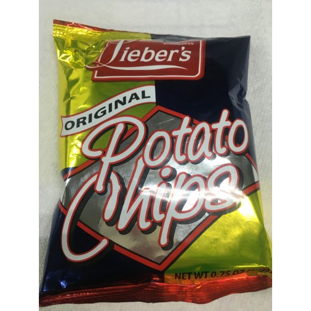 Liebers Potato Chips Original 0.75 Oz-LP-P03