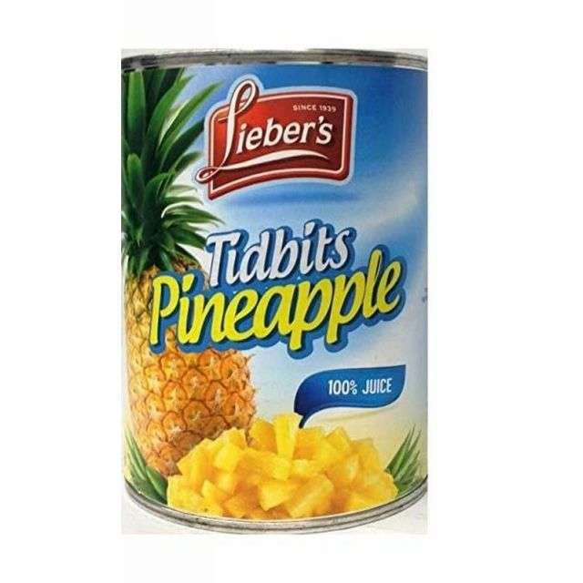 Lieber׳s Tidbits Pineapple 20 Oz-LP-L83