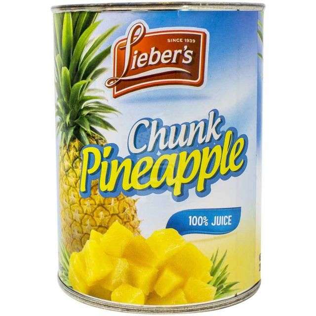 Lieber׳s Chunk Pineapple 20 Oz-LP-L85