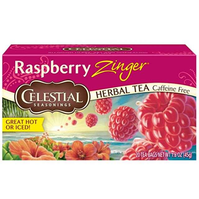Celestial Seasonings Raspberry Zinger 20 Tea Bags-LTL-CST27