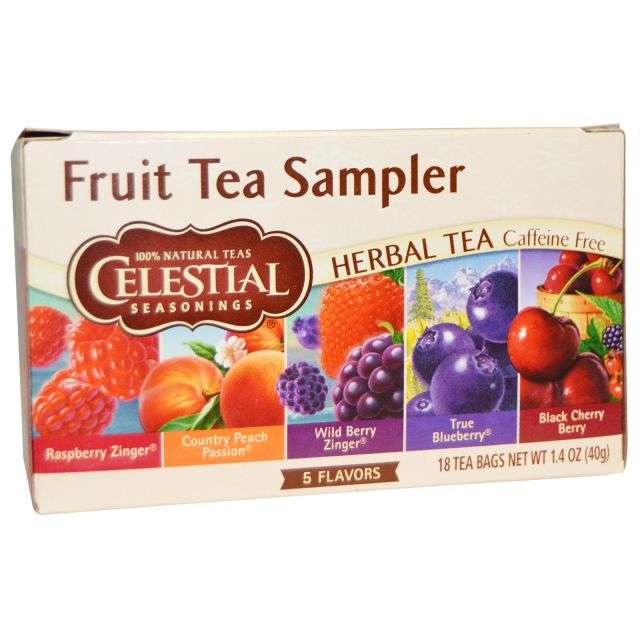 Celestial Seasonings Fruit Herb Tea Sampler 18 Tea Bags-LTL-CST67