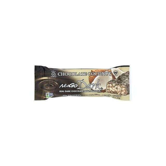 NuGo Dark Protein Bar Chocolate Coconut 1.76 Oz-LTL-NGK25