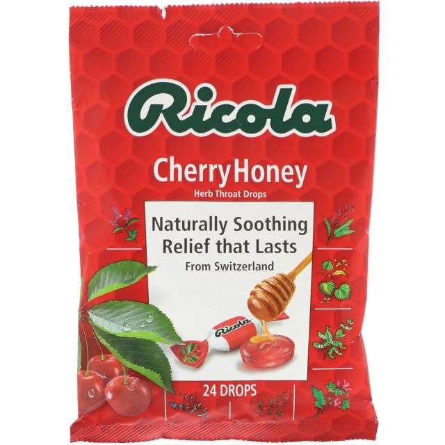 Ricola Herb Throat Drops Cherry Honey 24 Drops-LTL-RCC22