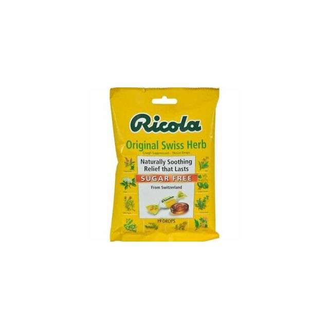Ricola Herb Throat Drops Sugar Free Original 18 Pcs-121-766-05