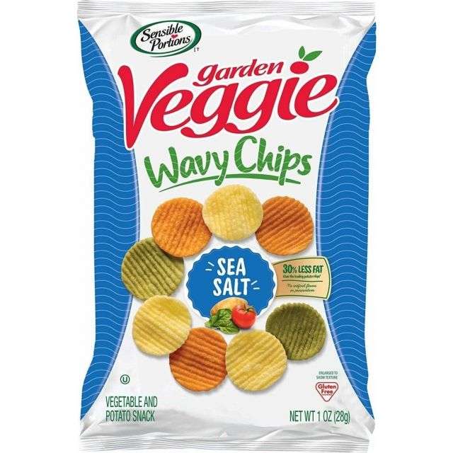 Sensible Portions Garden Sea Salt Veggie Chips 1 Oz-LTL-SNK46
