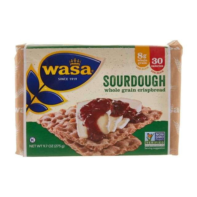 Wasa Sourdough Whole Grain Crispbread 9.7 Oz-04-236-02