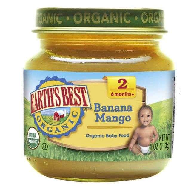 Earth's Best Organic Baby Food Banana Mango, Stage 2 - 4 Oz-05-363-37