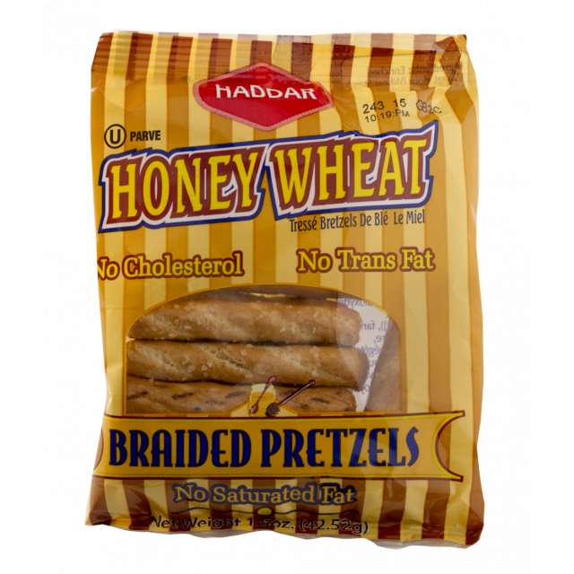 Haddar Honey Wheat Pretzels 1.5 Oz-PK690103