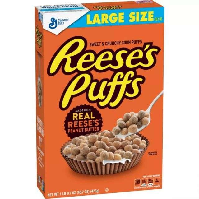 General Mills Reeses Puffs Cereal Large Size 16.7 Oz-04-527-32