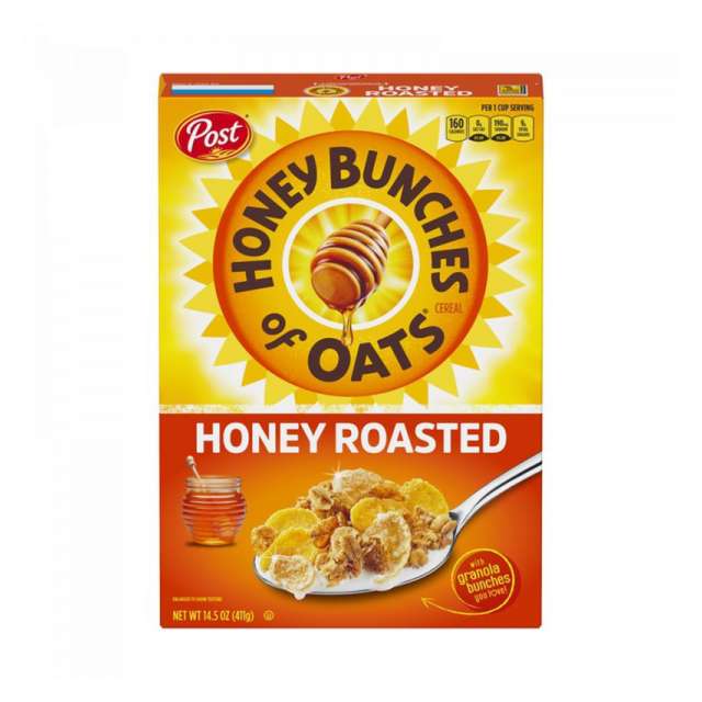 Post Honey Bunches of Oats Honey Roasted Cereal 14.5 Oz-04-527-33