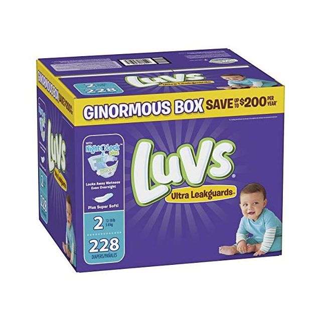 Luvs Baby Diapers Size 2 (5-8 Kg) 228 Ct-MPD-Luvs2