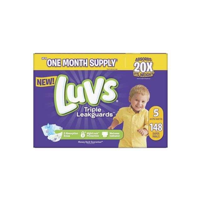 Luvs Baby Diapers Size 5 (12+ Kg)148 Ct-MPD-Luvs5