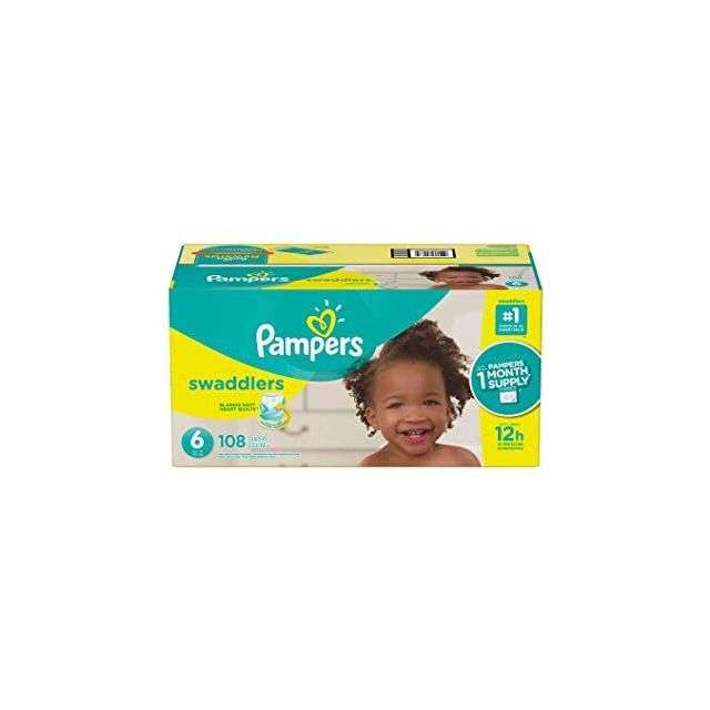 Pampers Swaddlers Size 6 - 108 Ct-MPD-600837